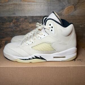 Jordan 5 Sail Youth/Women's Sneakers - Excellent Condition